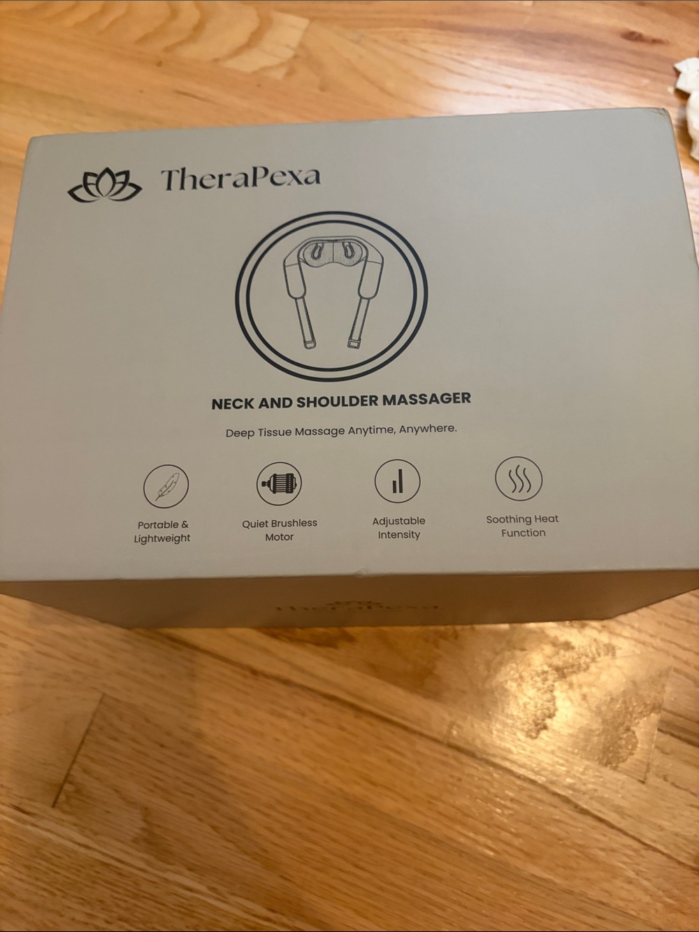 New TheraPexa Neck & Shoulder Massager – Cordless Deep Tissue Heat Massage